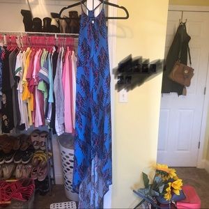 🌀Candie’s Blue & Pink Dress w/ slit🌀